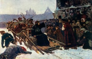 The Boyar Morozova (study) by Vasily Surikov