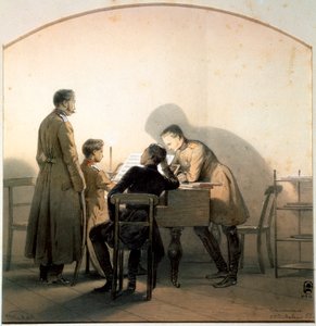At the Piano by Georg Wilhelm Timm