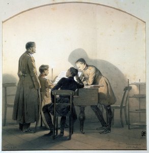 At the Piano by Georg Wilhelm Timm