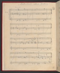 The Afternoon of a Faun, Full Choreographic Score, Add MS 47215, f.3v by Vaslav Nijinsky