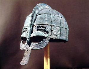 Helmet, from the Vendel Treasure, Uppland, c.600 AD by Vendel Period