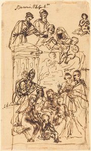 The Madonna and Child with Saints by Venetian 17th Century