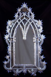 17th century Venetian mirror. Paris private collection by Venetian School