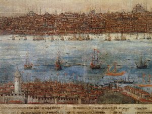 Constantinople, painting by unknown Venetian artist, Turkey by Venetian School