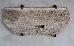 Stone with inscription and decorations by Venetian School