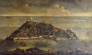 Tabarca island (painting by unknown Venetian artist) by Venetian School