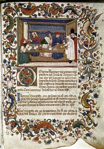 Venetian bankers lending money to friars by Venetian School