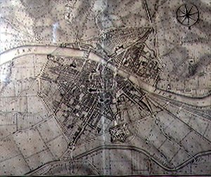 Map of Florence by Vercellini Terreni