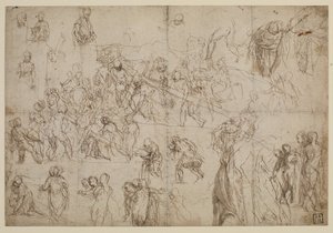 Studies for Christ Carrying the Cross by Veronese