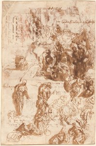 Studies for Judith and Holofernes, David and Goliath, The Finding of Moses, and Others by Veronese