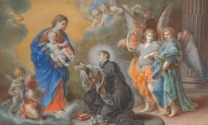 Madonna and Child Appearing to Saint Louis Gonzaga by Veronica Stern