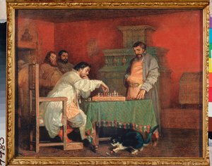 Scene from the Life of the Russian Tsar (Game of Chess) by Viatcheslav Grigorievitch Schwarz