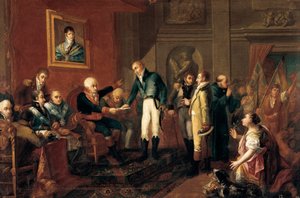 The Captain General of Valencia Meets the British Consul by Vicent Castello Amat