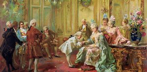 The Presentation of the Young Mozart to Mme de Pompadour at Versailles in 1763 by Vicente Garcia de Parades