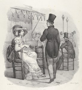 She notices me! What happiness! by Victor Adam