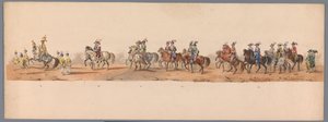 Historical Parade at the Second Centennial of Utrecht University, 1836 (plate 8) by Victor Adam