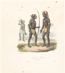 Clothing of the inhabitants of Vanikoro (Voyage of discovery of the Astrolabe) by Victor Adam