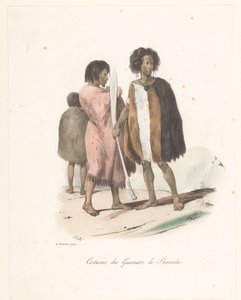 Clothing of the warriors of Shouraki (New Zealand) (Voyage of discovery of the Astrolabe) by Victor Adam