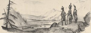 Three Soldiers in a Landscape