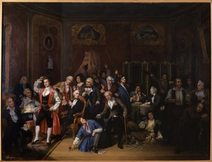 Hugues Bouffe in the Lounge in the Theatre des Varietes by Victor Darjou