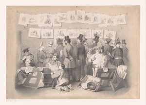 Title Page with Interior of a Print Shop (Musée des Rieurs, L