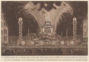 Fireworks Celebrating the Birth of the Dauphin by Victor Jean Nicolle