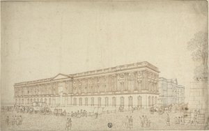 The Colonnade of the Louvre by Victor Jean Nicolle