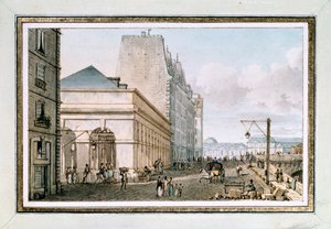 View of the New Poultry Market, Situated on the Quai des Augustins Near the Pont-Neuf, Paris, c. 1810 by Victor Jean Nicolle