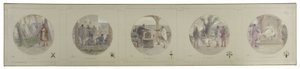 Sketch for the Lobau Gallery of the Hôtel de Ville de Paris: The Militia. The Assembly. Voting. Justice. The Government by Victor Jean Pierre Maziès