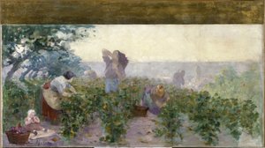 Sketch for Bagnolet Town Hall: Harvest by Victor Marec