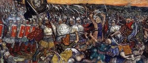 The Battle of Kulikovo on September 8 by Victor Mikhailovich Vasnetsov