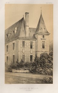 Picturesque Architecture or Monuments of the 15th and 16th Centuries: Castles of France of the 15th and 16th Centuries: Pl. 59, Castle of Baclair (Lower Seine) by Victor Petit