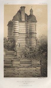 Picturesque Architecture or Monuments of the 15th and 16th Centuries: Castles of France of the 15th and 16th Centuries: Pl. 76, Pavilion of Chaumont (Saone et Loire) by Victor Petit
