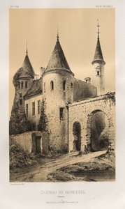 Picturesque Architecture or Monuments of the 15th and 16th Centuries: Castles of France of the 15th and 16th Centuries: Pl. 89, Château du Vaumissel (Calvados) by Victor Petit
