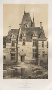 Picturesque Architecture or Monuments of the 15th and 16th Centuries: Castles of France of the 15th and 16th Centuries: Pl. 97, Château de Baumais (Calvados) by Victor Petit