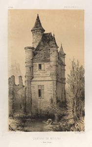 Picturesque Architecture or Monuments of the 15th and 16th Centuries: Castles of France of the 15th and 16th Centuries: Pl.11, Castle of Maulny (Haute-Marne) by Victor Petit