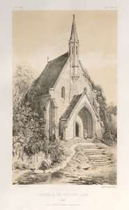 Picturesque Architecture or Monuments of the 15th and 16th Centuries: Castles of France of the 15th and 16th Centuries: Pl.22, Chapel of Fontaine-Jean (Loiret) by Victor Petit
