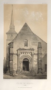 Pl. 58, Église De Requeil Sarthe, 1860 by Victor Petit