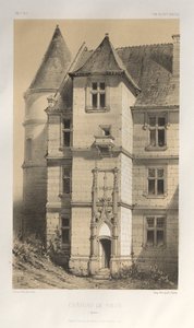 Pl. 62, Château De Folin Yonne, 1860 by Victor Petit