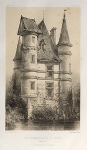 Ancien Manoir De La Fosse Saône et Loire, 1860 (Pl. 63) by Victor Petit