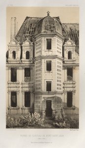 Ruins of Mont-Saint-Jean Castle, Saône-et-Loire, 1860 by Victor Petit