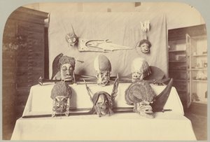 Pl. XIV. Masks, etc.: Solomon Islands