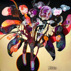 Abstract Vibrant Bloom