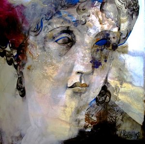 Ancient Goddess Portrait by Victor Tkachenko