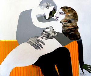 Intimate Couple Embrace