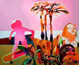 Pink Sky Tropical Dream