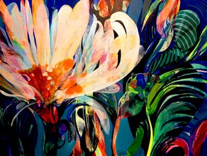 Vibrant Abstract Flowers