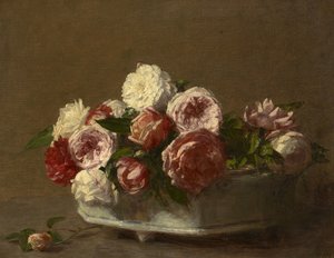 Roses in a Porcelain Planter