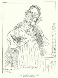 Queen Victoria’s first child, drawn by Her Majesty by Victoria Queen