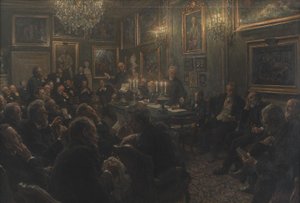 An Academy Council Meeting at Charlottenborg in 1904 by Viggo Johansen